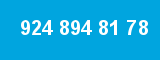 924 894 81 78 924 894 81 78